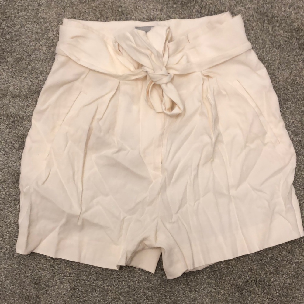 H&M white/Ivorish high waisted shorts
